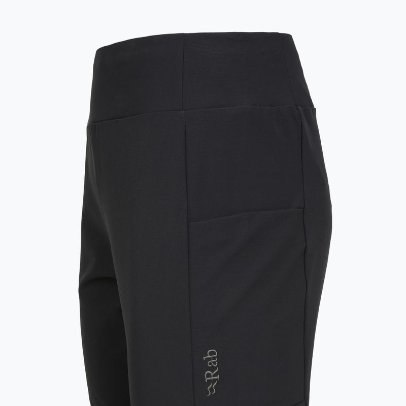 Pantaloni softshell pentru femei Rab Elevation black 3