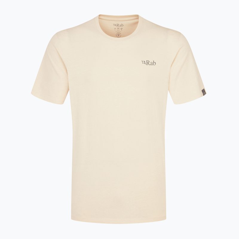 Tricou pentru bărbați  Rab Stance Mountain Peak ecru