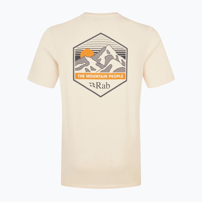 Tricou pentru bărbați  Rab Stance Mountain Peak ecru 2