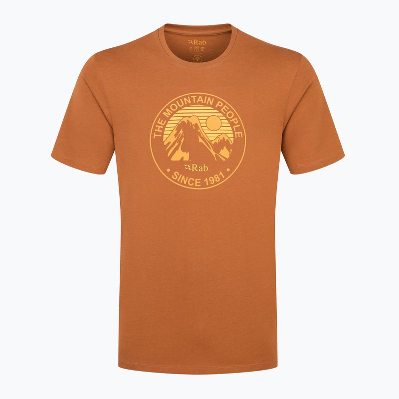 Tricou pentru bărbați  Rab Stance Alpine Peak red earth