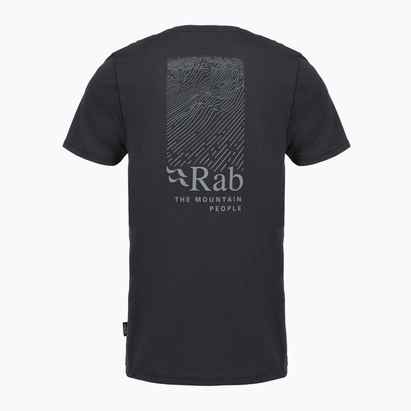 Tricou pentru bărbați Rab Ridge Tee ebony 2