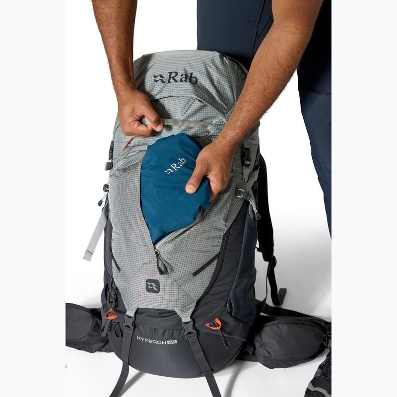 Rucsac de trekking Rab Hyperon 65 l dark pewter/anthracite 13