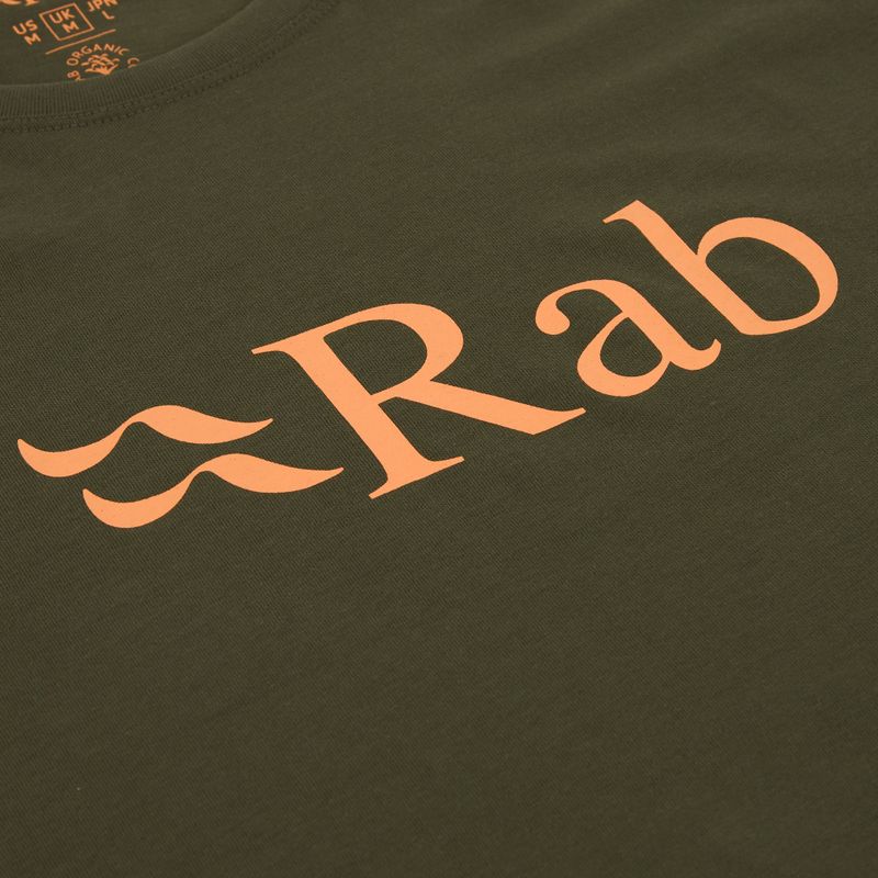 Tricou pentru bărbați Rab Stance Logo army 3