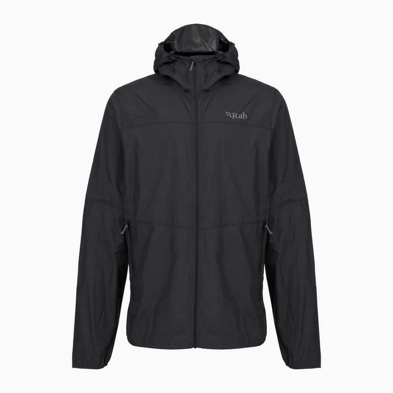 Geacă de vânt pentru bărbați Rab Windgather Hoody black