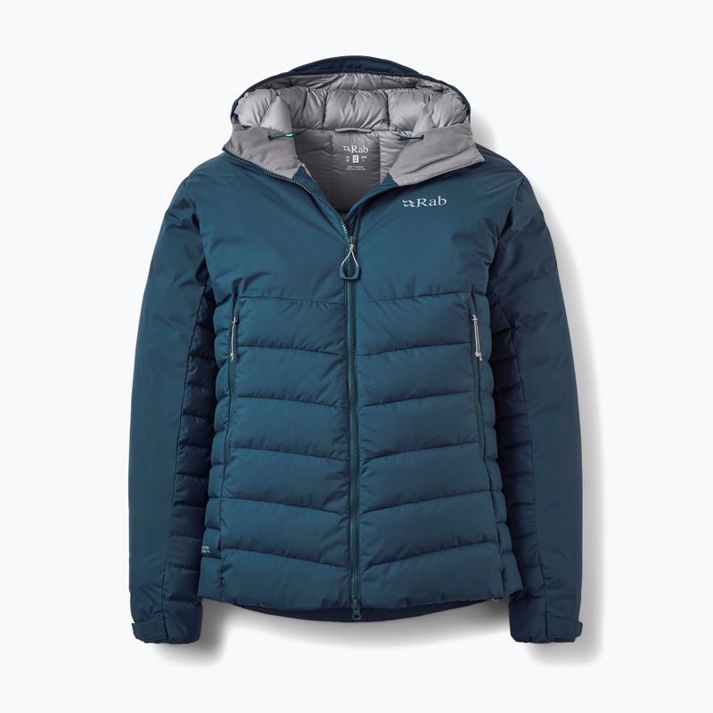 Geacă cu puf pentru bărbați Rab Infinity Windstopper Hoody tempest blue 4