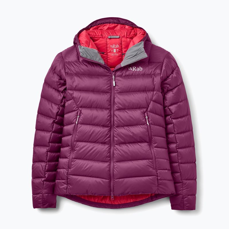 Geacă cu puf pentru femei Rab Electron Pro Hoody mulberry
