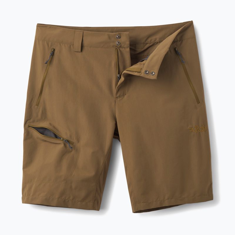 Pantaloni scurți de trekking pentru bărbați Rab Incline Light oak 3
