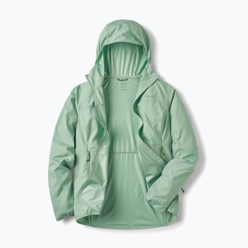 Geacă de damă împotriva vântului Rab Windgather Hoody fig green 3
