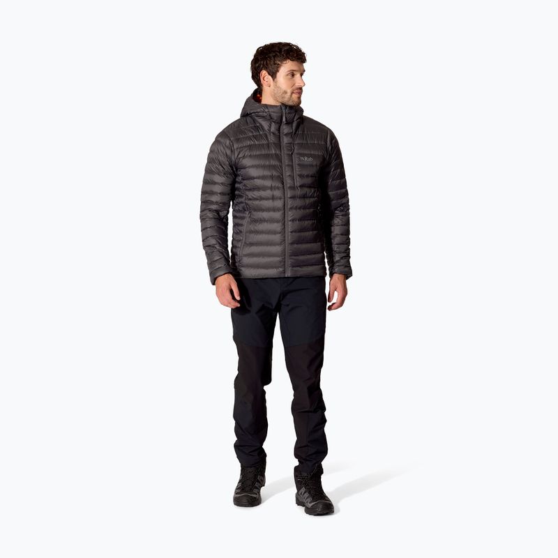 Geacă cu puf pentru bărbați Rab Microlight Alpine Hoody graphene 2