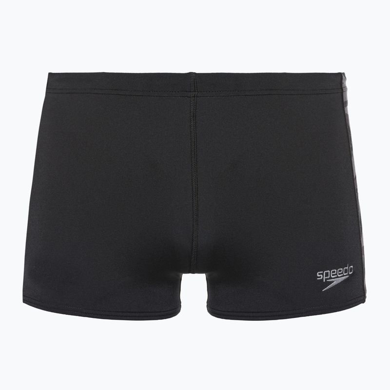 Speedo Hyperboom slip de înot negru/gri-oxid