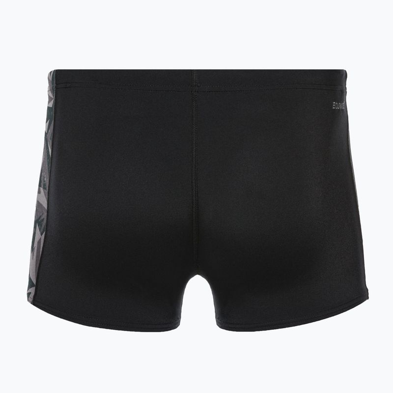 Speedo Hyperboom slip de înot negru/gri-oxid 2