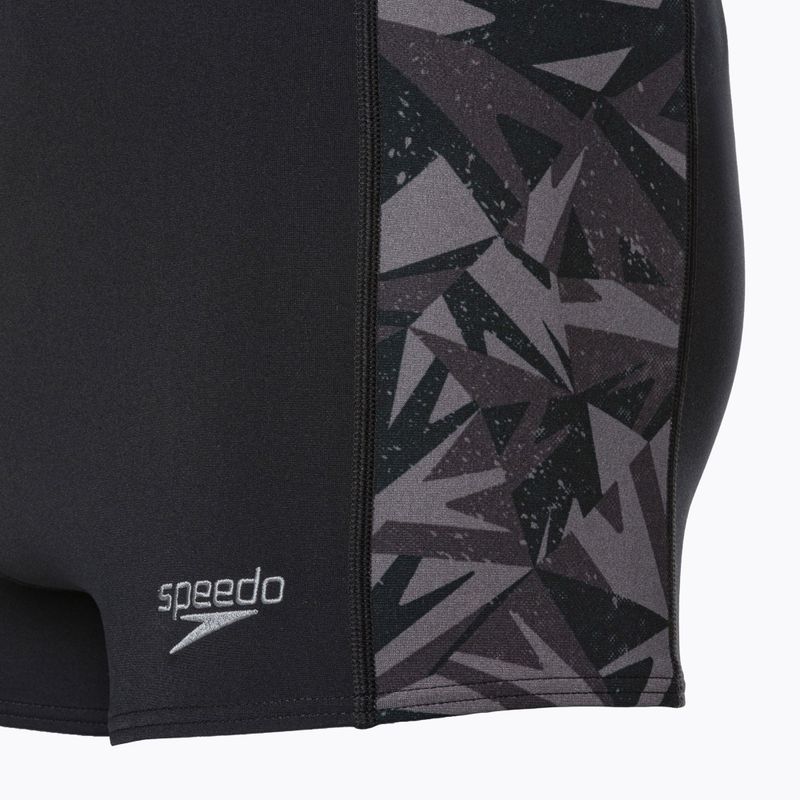 Speedo Hyperboom slip de înot negru/gri-oxid
