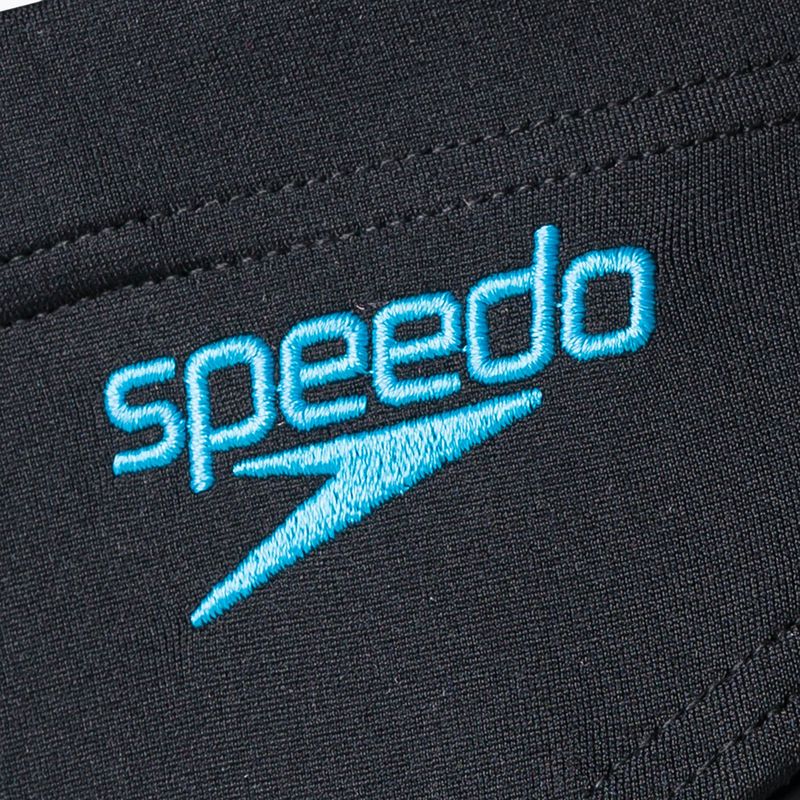 Speedo Hyper Boom Splice Slip de înot pentru bărbați negru/albastru 8-00301715147 3