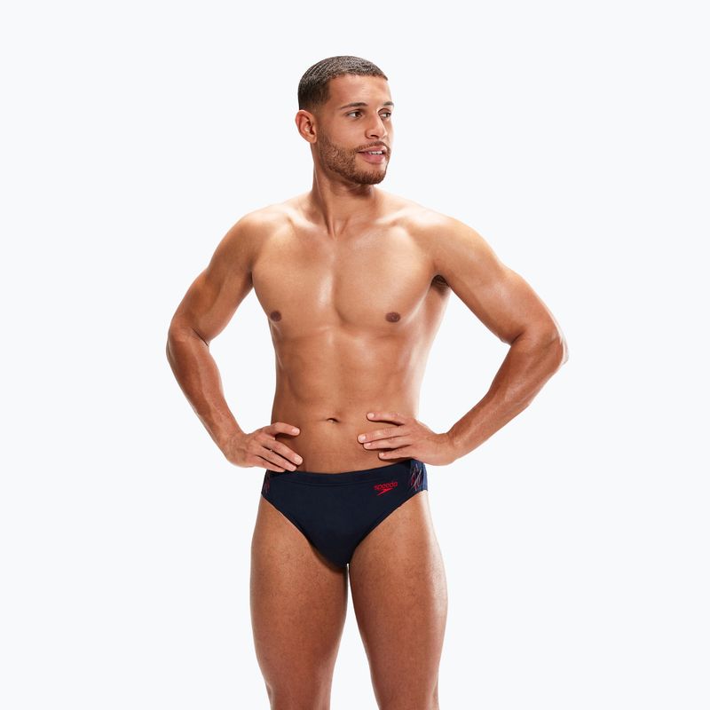 Speedo Hyper Boom Splice Brief slip de baie pentru bărbați Speedo Hyper Boom Splice Brief slip de înot albastru marin 8-00301715148 6