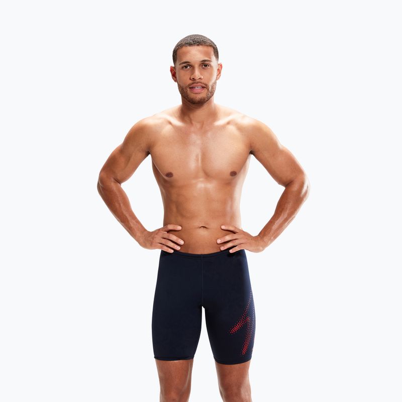 Bărbați Speedo Hyper Boom Placement Swim Jammer albastru marin 8-00302115194