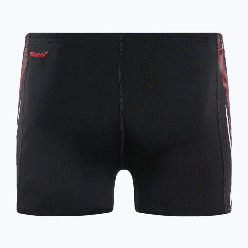 Boxeri de înot Speedo Tech Panel Aquashort pentru bărbați, negru și roșu 8-00303514539 2
