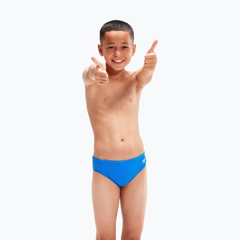 Speedo Logo Brief slip de înot pentru copii albastru 8-0031491414372 6