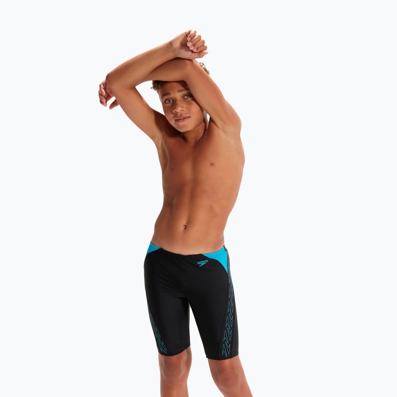 Speedo Hyper Boom Logo Splice Jammer de înot pentru copii Negru 8-00315215176 5
