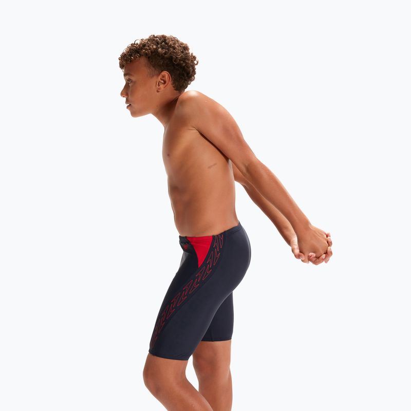 Speedo Hyper Boom Logo Splice Jammer de înot pentru copii albastru marin 8-0031521517878