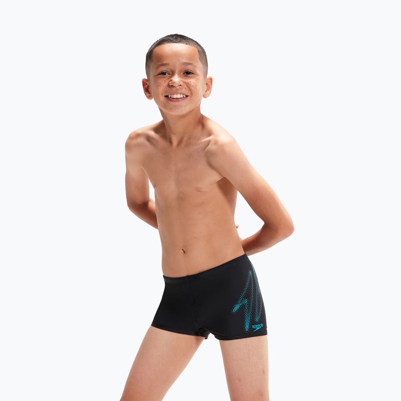 Speedo Hyper Boom Logo Placement Aquashort pantaloni de înot pentru copii negru 8-00315415190
