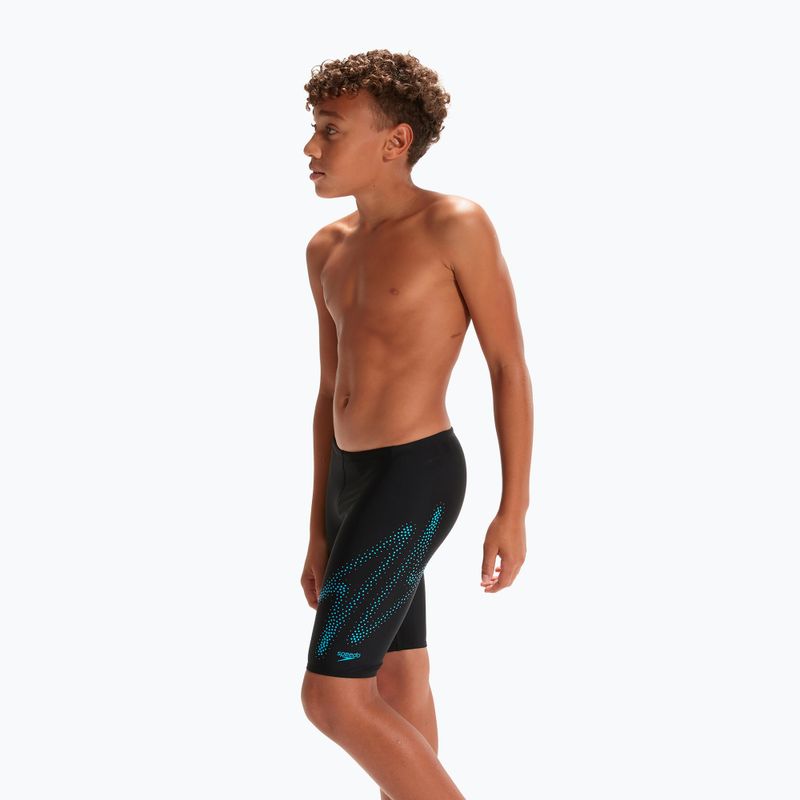 Speedo Hyper Boom Logo Placement Jammer de înot pentru copii negru 8-0031551515182 6