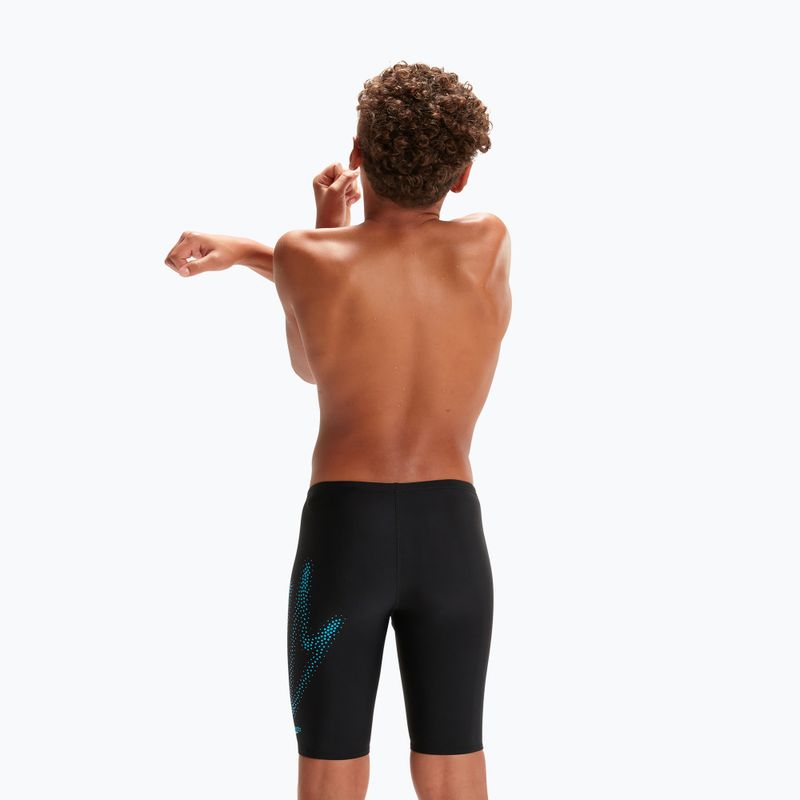 Speedo Hyper Boom Logo Placement Jammer de înot pentru copii negru 8-0031551515182 7