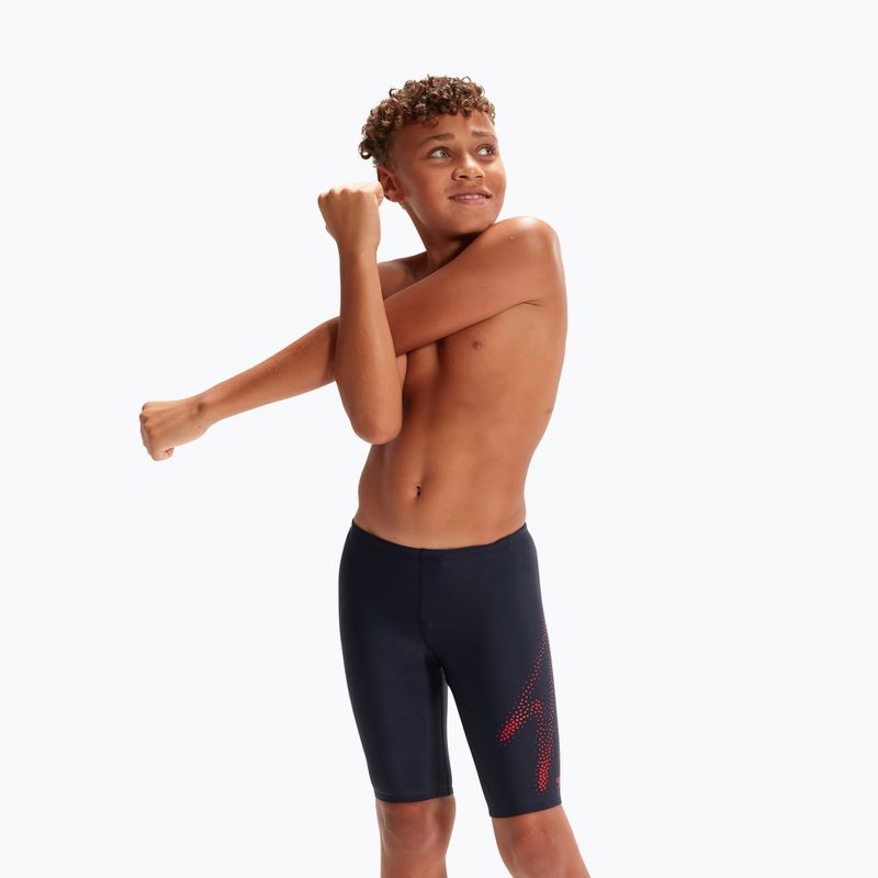 Speedo Hyper Boom Logo Placement Jammer de înot pentru copii albastru marin 8-0031551515183 5