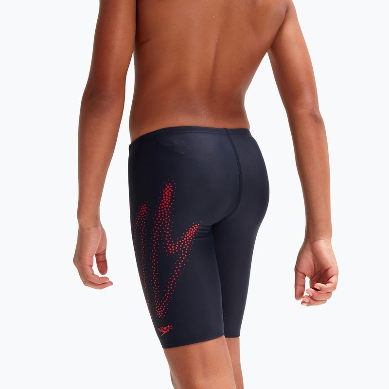 Speedo Hyper Boom Logo Placement Jammer de înot pentru copii albastru marin 8-0031551515183 7