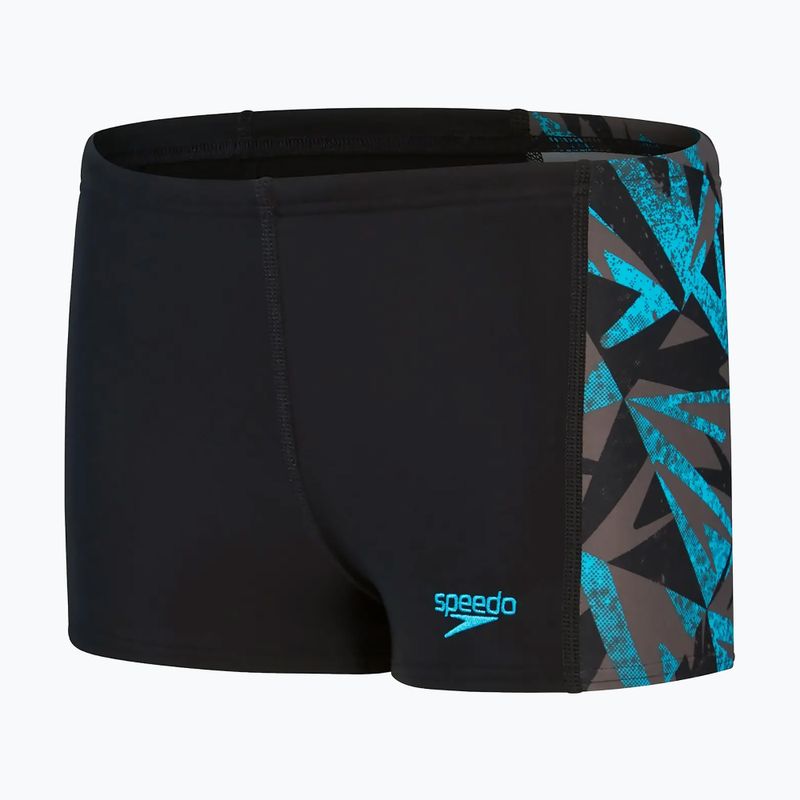 Boxeri de baie pentru copii Speedo HyperBoom Placement black/bolt/dove grey 2