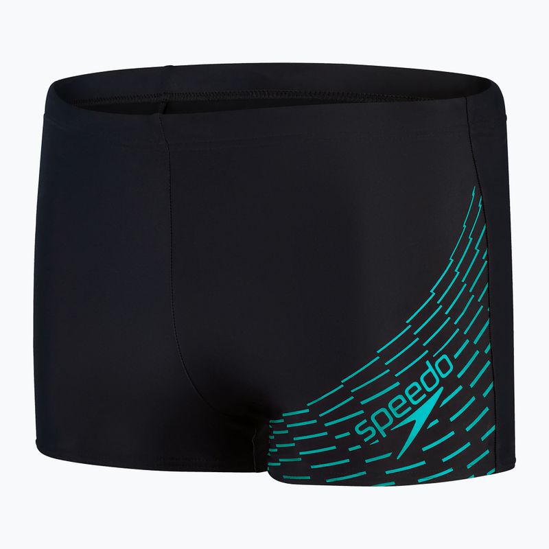 Speedo Speedo Medley Logo Aquashort pentru bărbați slip de baie negru și albastru 8-1135406870 4