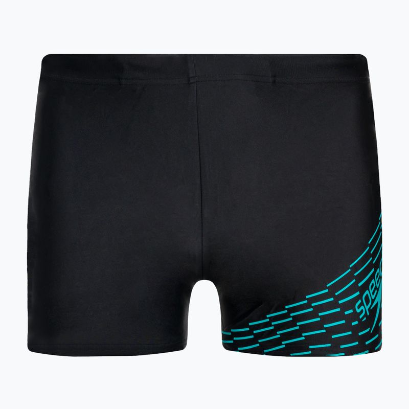 Speedo Speedo Medley Logo Aquashort pentru bărbați slip de baie negru și albastru 8-1135406870