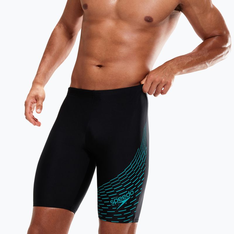 Bărbați Speedo Medley Logo Swim Jammer negru 8-1135506874 9