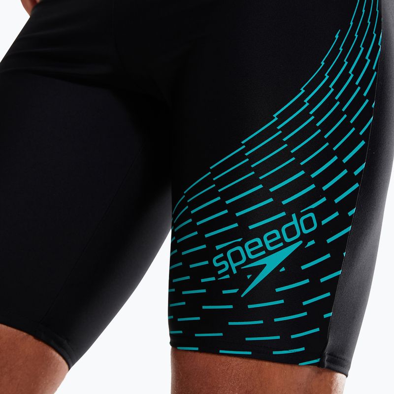 Bărbați Speedo Medley Logo Swim Jammer negru 8-1135506874 10