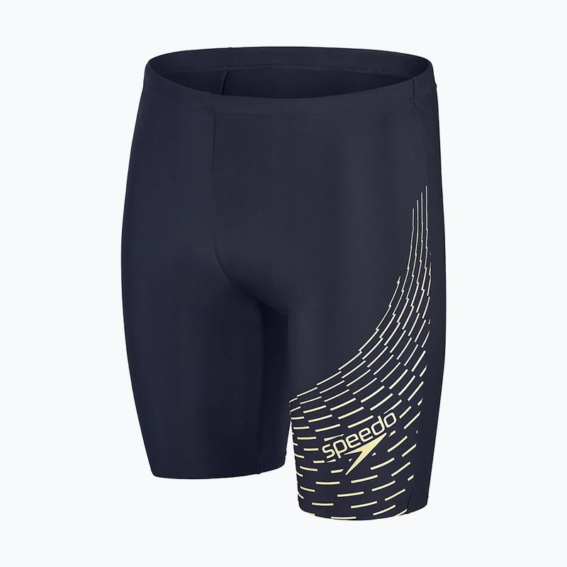 Bărbați Speedo Medley Logo Swim Jammer albastru marin 8-1135506875 4