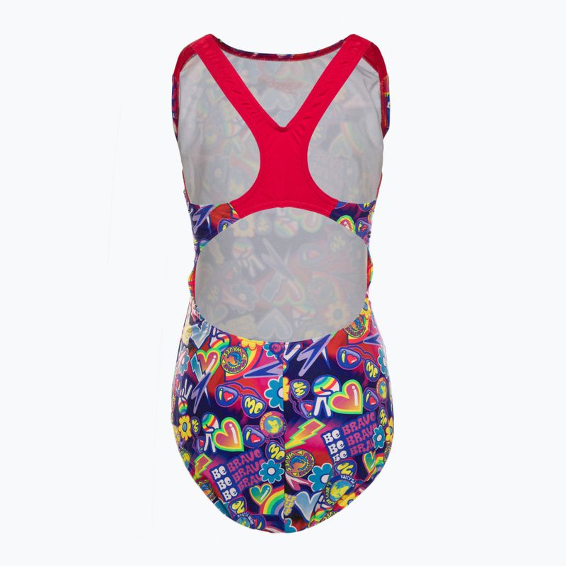 Speedo Digital Allover Splashback albastru/roșu Costum de baie dintr-o bucată pentru copii 8-00262314742 2