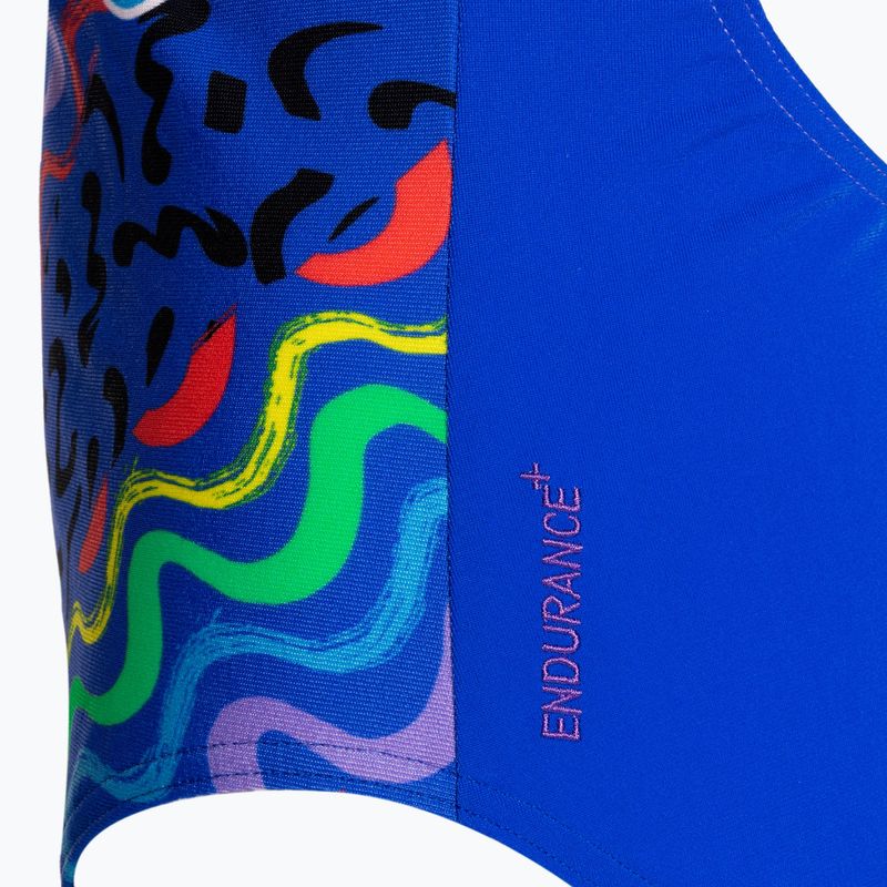 Speedo Digital Placement Splashback costum de baie pentru copii albastru și mov 8-00262514737 4