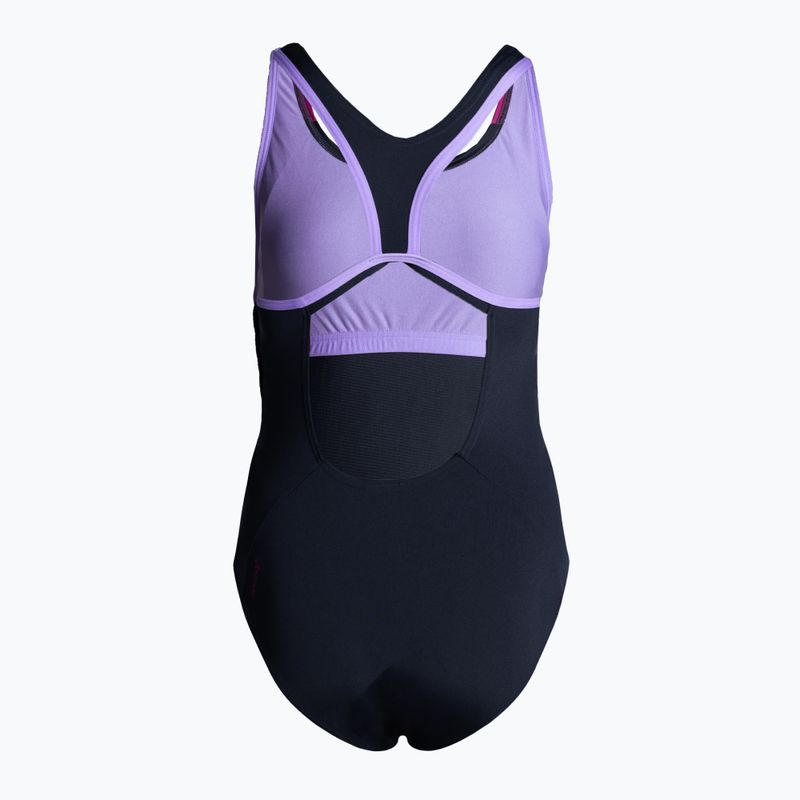 Speedo Hyperboom Splice Flyback costum de baie dintr-o singură piesă pentru femei albastru marin 8-00305015158 2