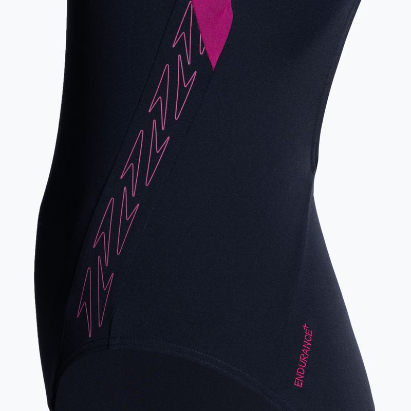 Speedo Hyperboom Splice Flyback costum de baie dintr-o singură piesă pentru femei albastru marin 8-00305015158 3