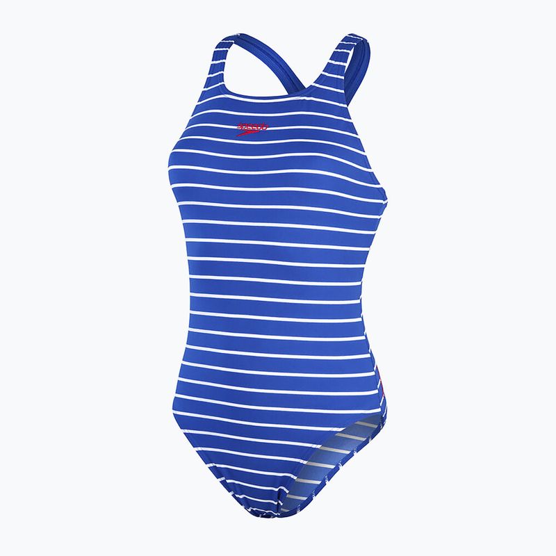 Costum de baie pentru femei Speedo Eco Endurance+ albastru cromatic/alb