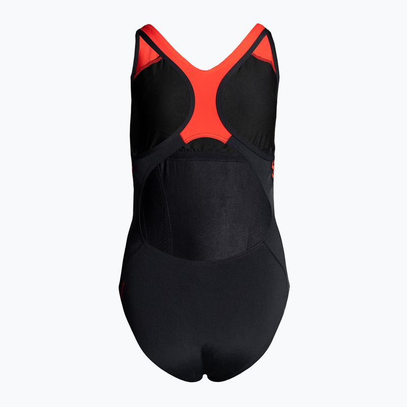 Speedo Plastisol Laneback costum de baie dintr-o bucată negru 8-00305414841 2