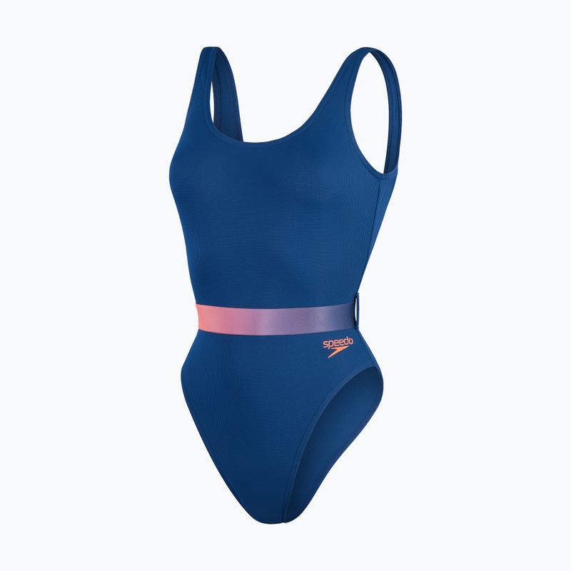 Speedo Costum de baie o piesă pentru femei cu centură adâncă U-Back albastru marin 8-00307415498 4