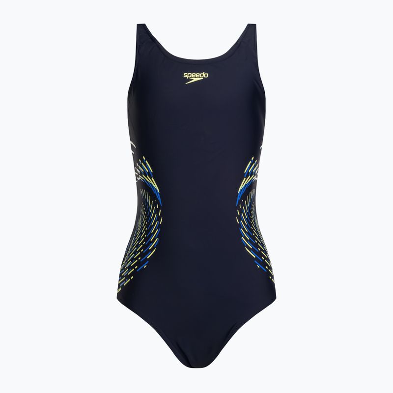 Speedo Plastisol Plastisol Placement Muscleback costum de baie o piesă pentru copii negru 8-0832414380