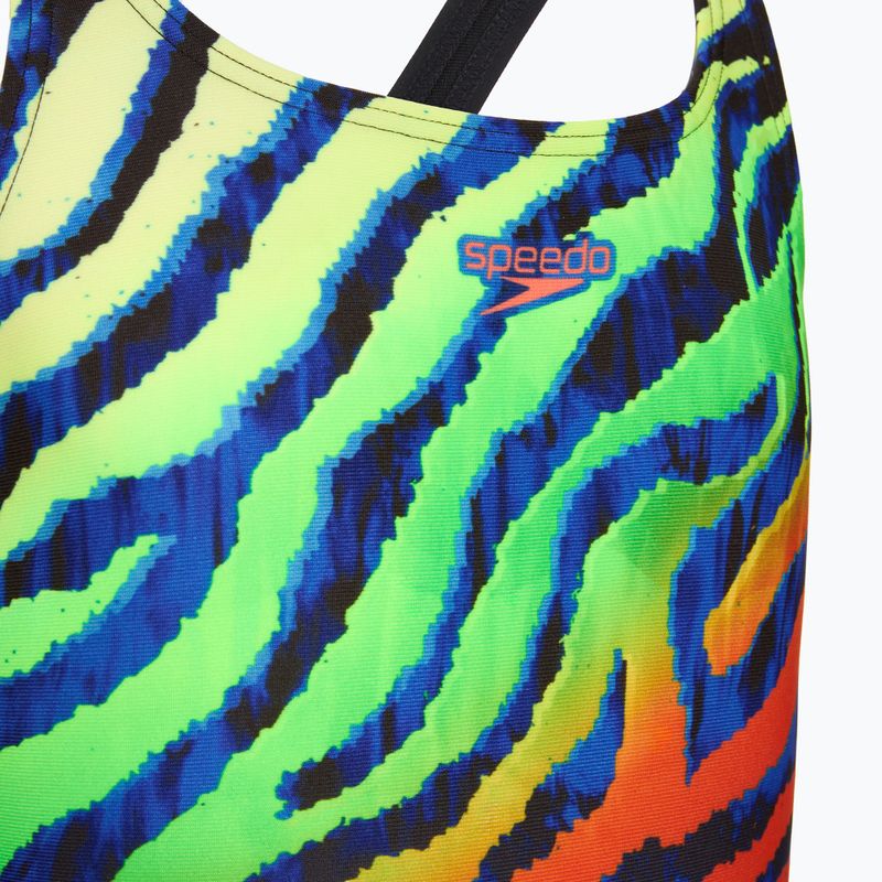 Costum de înot dintr-o singură piesă pentru copii Speedo Digital Placement Medalist blue/green 3