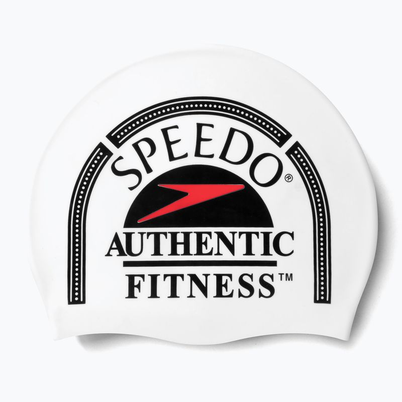 Speedo Șapcă de silicon imprimată alb 8-0838514630 3