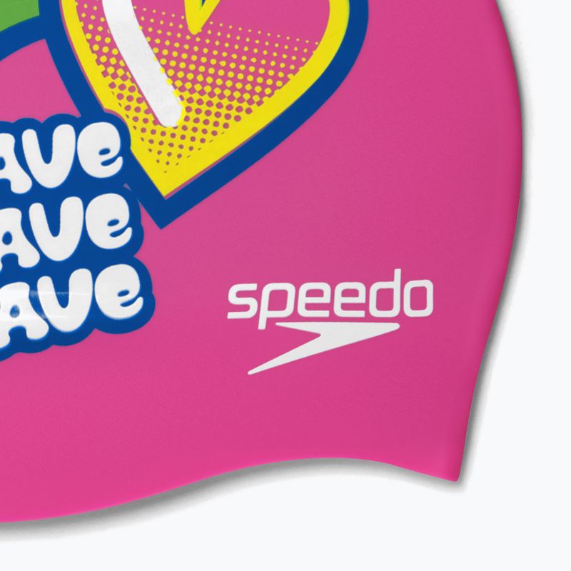 Șapcă pentru copii Speedo Printed Silicone Junior roz 8-0838614636 4