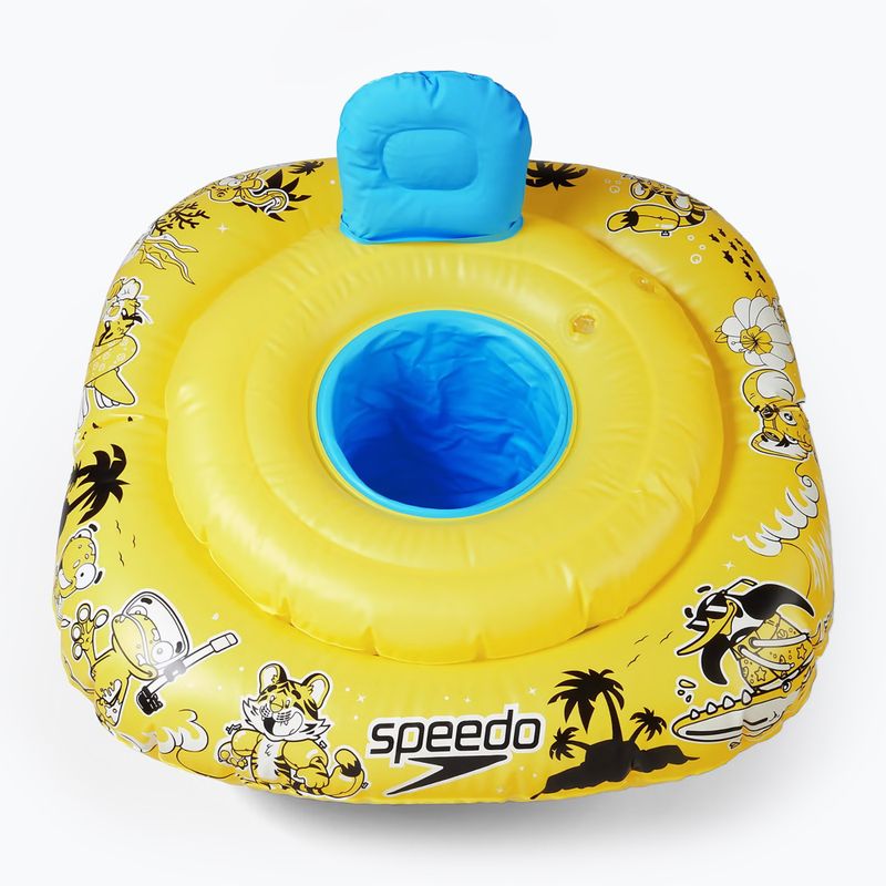 Colac de înot pentru bebeluși Speedo Character Swim Seat 0-1 cu scaun yellow/blue 2