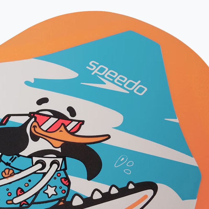 Placă de înot Speedo Turtle Printed Float chima azure blue/fluro orange 4