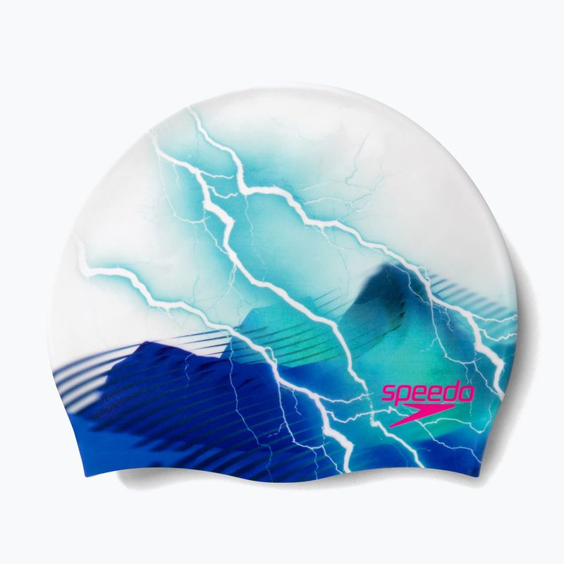 Speedo Șapcă imprimată digital alb-albastru 8-135241414648 3
