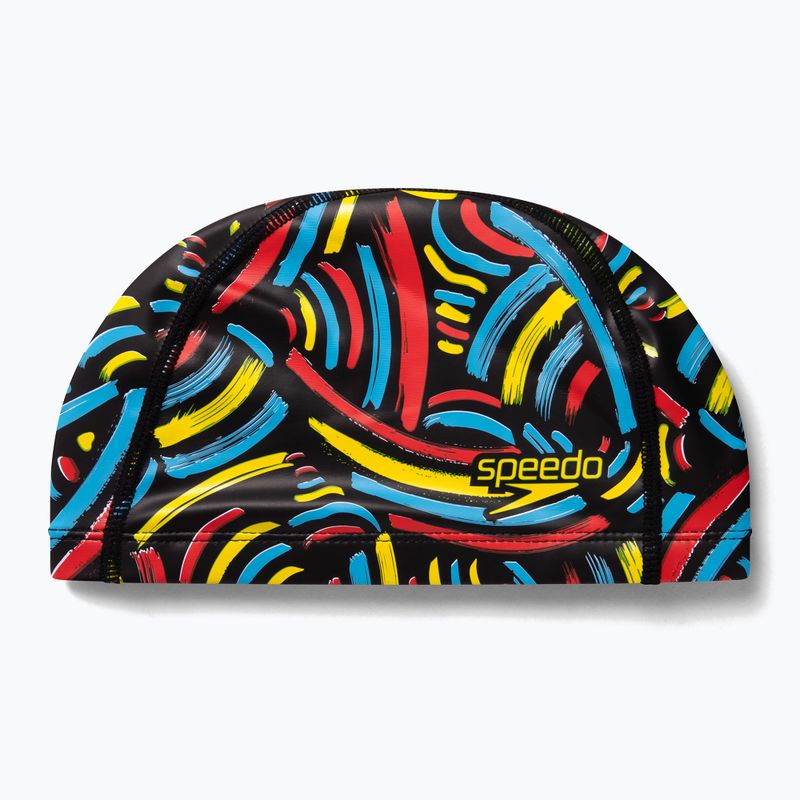 Șapcă pentru copii Speedo Printed Pace Junior negru și culoare 8-1352614609
