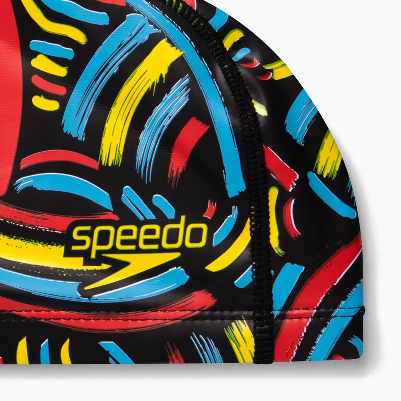 Șapcă pentru copii Speedo Printed Pace Junior negru și culoare 8-1352614609